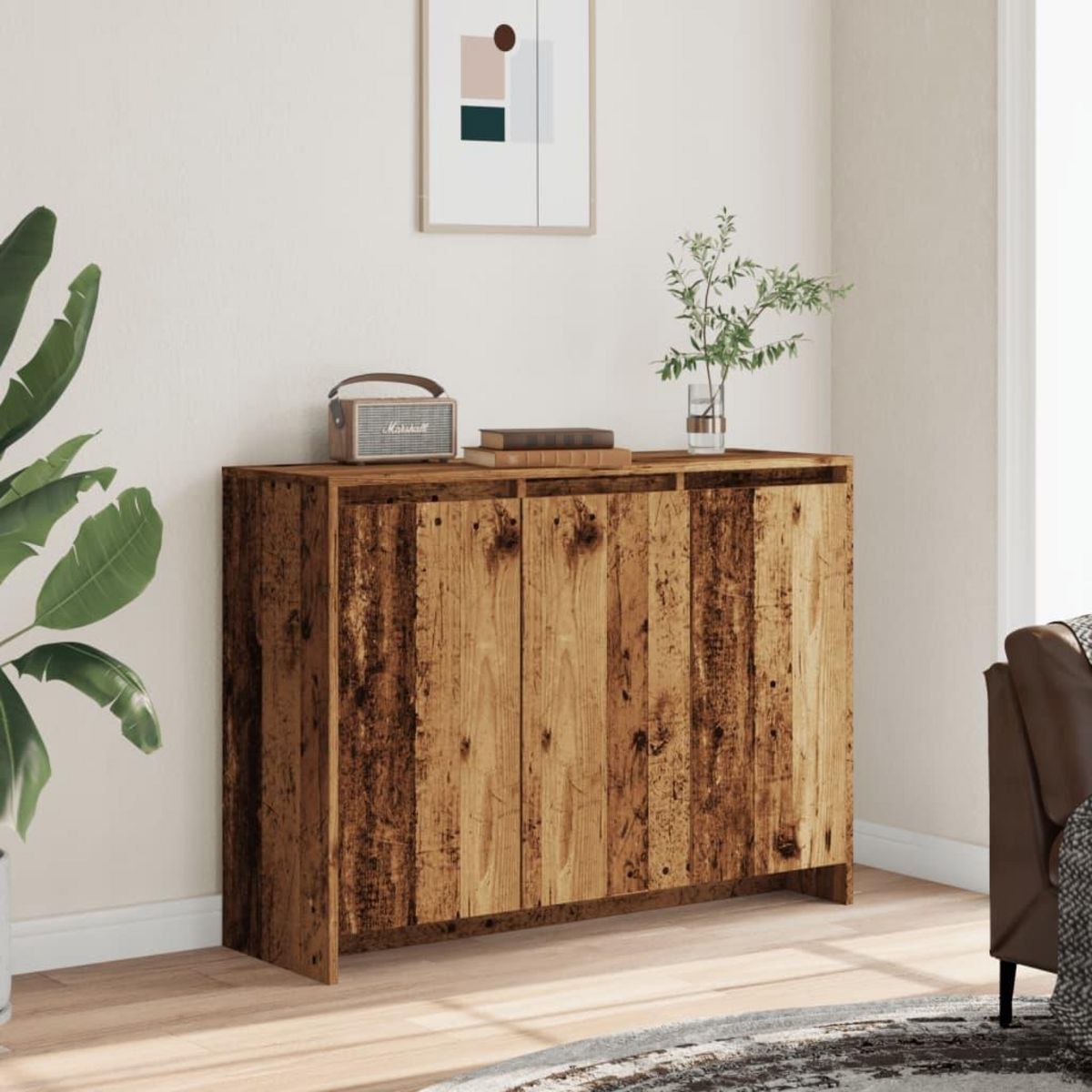 VIDAXL Buffet vieux bois 102x33x75 cm bois d'ingenierie