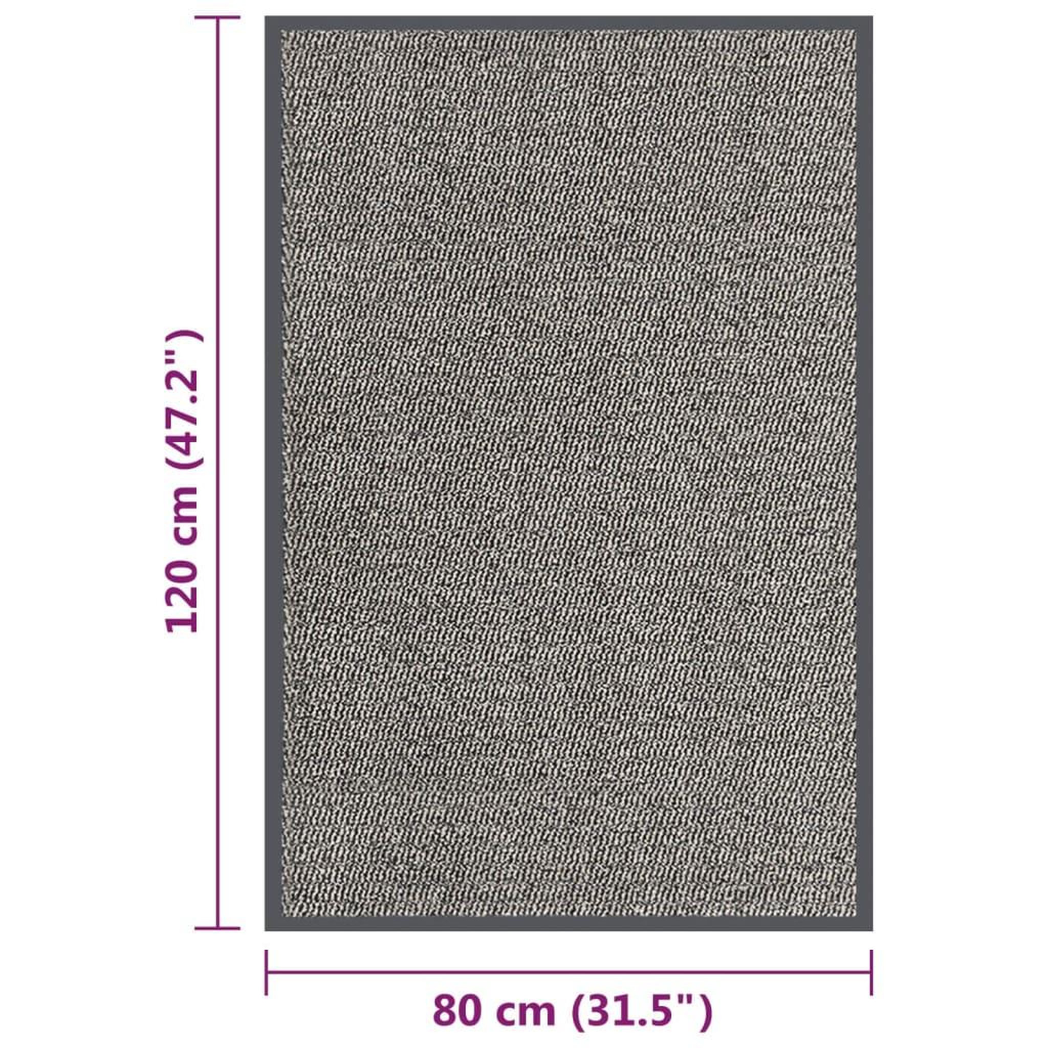 Voir la diapositive 6 : VIDAXL Paillasson touffete 80x120 cm Marron clair