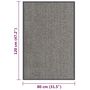 Voir la diapositive 6 : VIDAXL Paillasson touffete 80x120 cm Marron clair