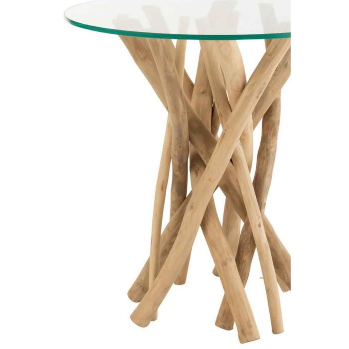 Paris Prix Table d'Appoint en Teck  Driftwood  50cm Naturel