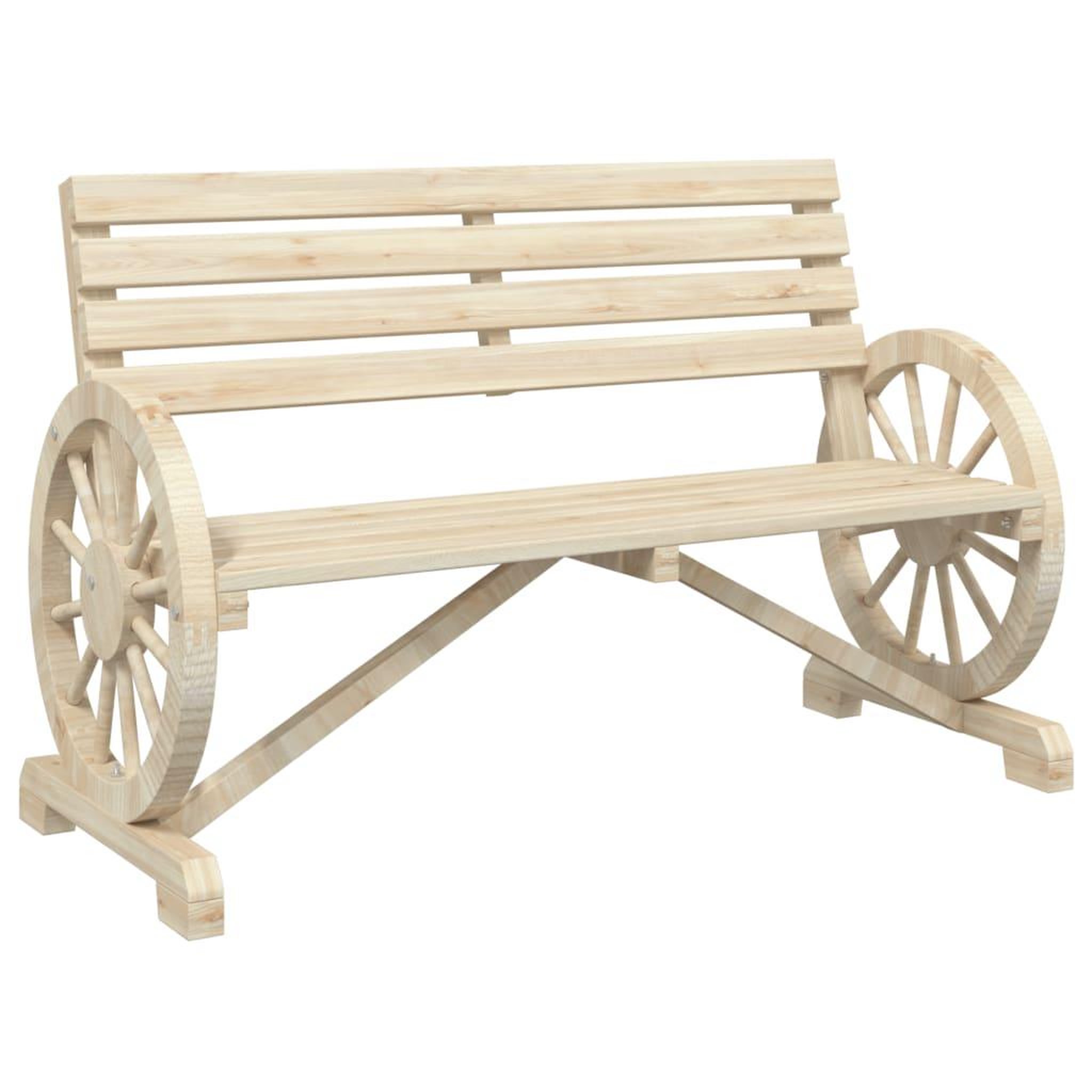 Voir la diapositive 2 : VIDAXL Banc de jardin 2 places bois de sapin massif