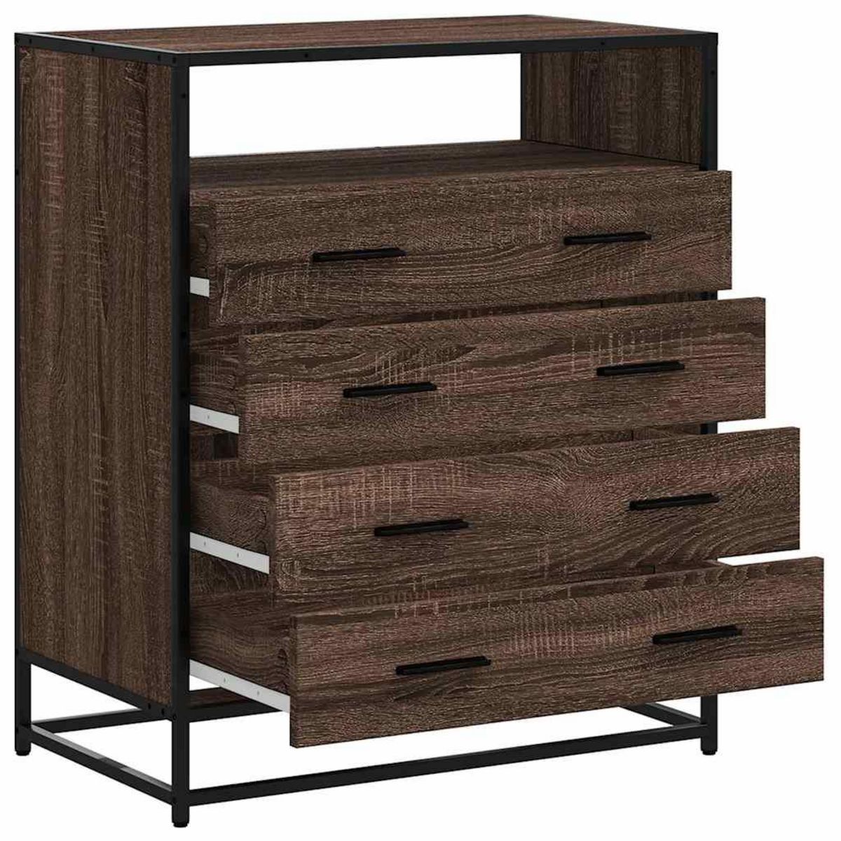 VIDAXL Commode chene marron 70x41x83,5 cm bois d'ingenierie