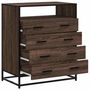 Voir la diapositive 5 : VIDAXL Commode chene marron 70x41x83,5 cm bois d'ingenierie