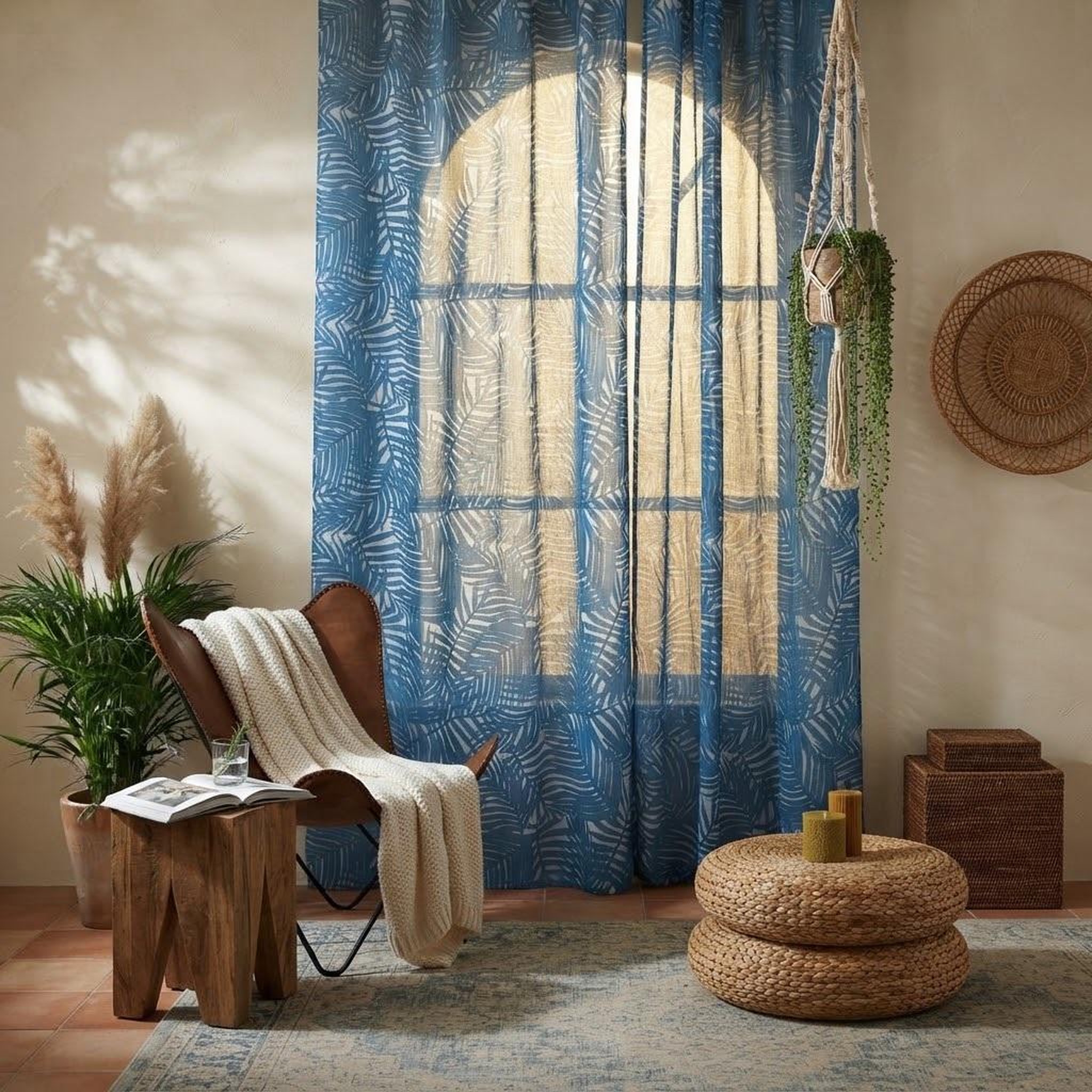 Voir la diapositive 4 : Eden Voilage a oeillets eucalys design et moderne