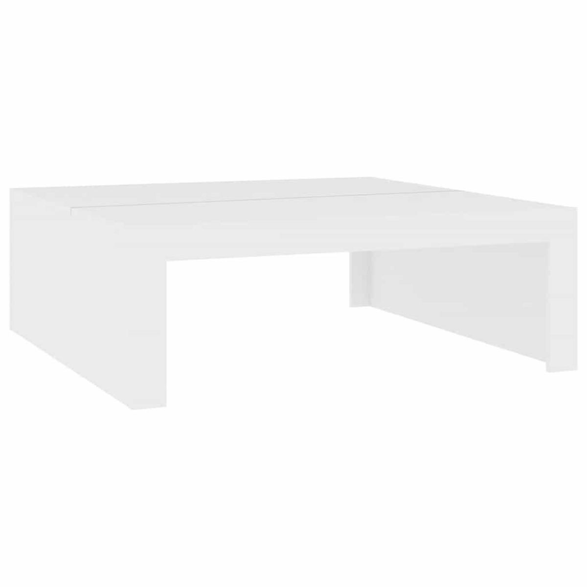 VIDAXL Table basse blanc 100x100x35 cm bois d'ingenierie
