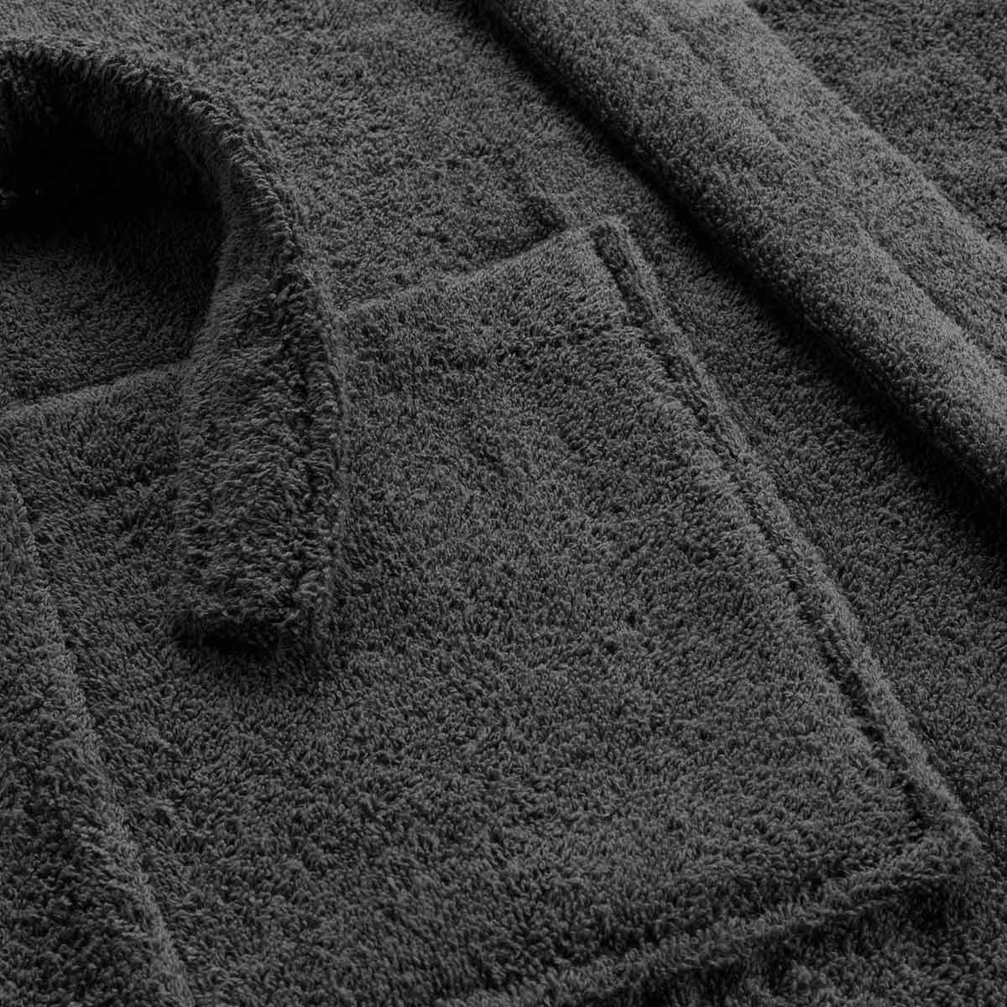 Voir la diapositive 3 : Douceur d'Intérieur Peignoir col châle en coton  tendresse  anthracite
