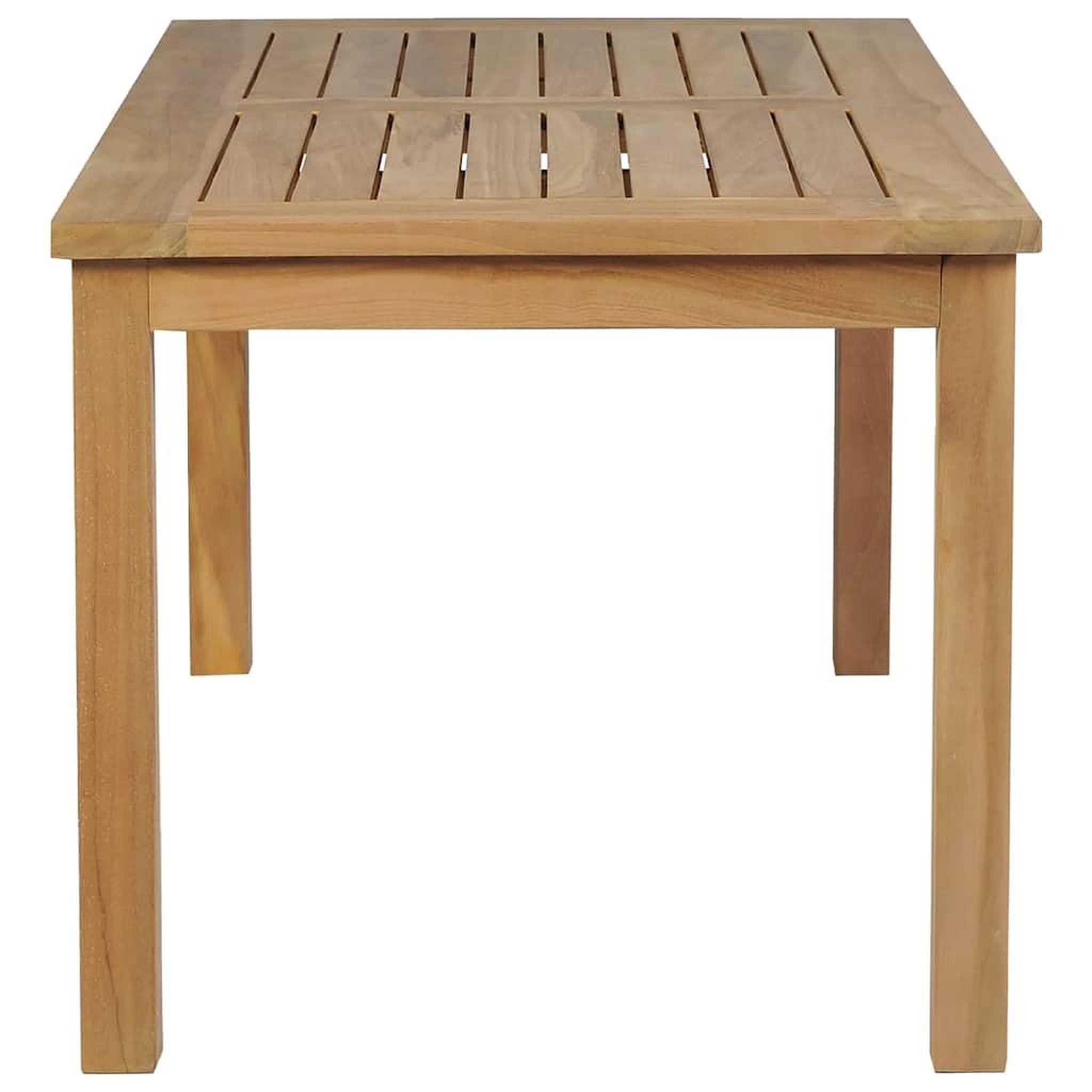 Voir la diapositive 3 : VIDAXL Table basse teck 90x50x45 cm