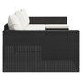 Voir la diapositive 5 : VIDAXL Salon de jardin 2 pcs avec coussins Noir Résine tressée