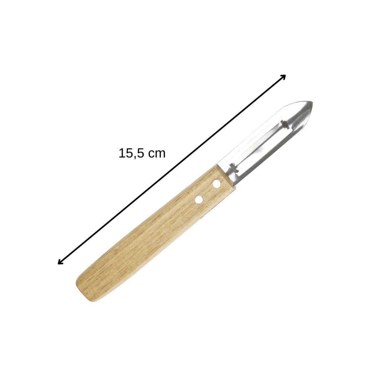 NIROSTA Ensemble de 4 Eplucheurs Econome Nature 16 cm Nirosta