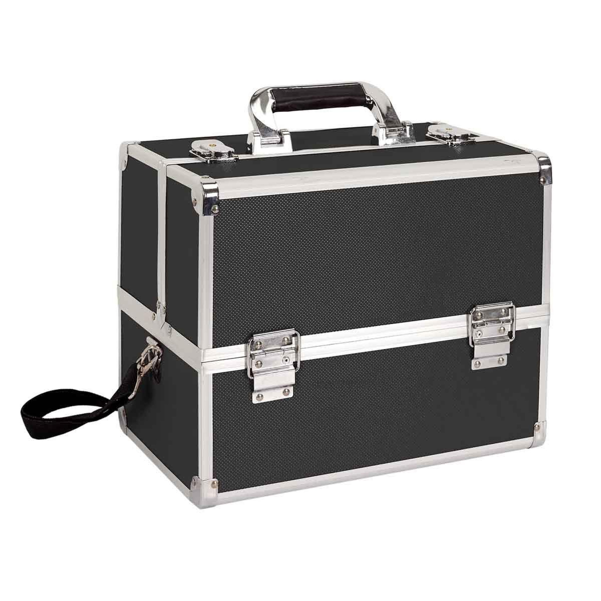 Voir la diapositive 2 : Cosmetic Club Mallette de Rangement Cosmétique  Vanity  32cm Noir