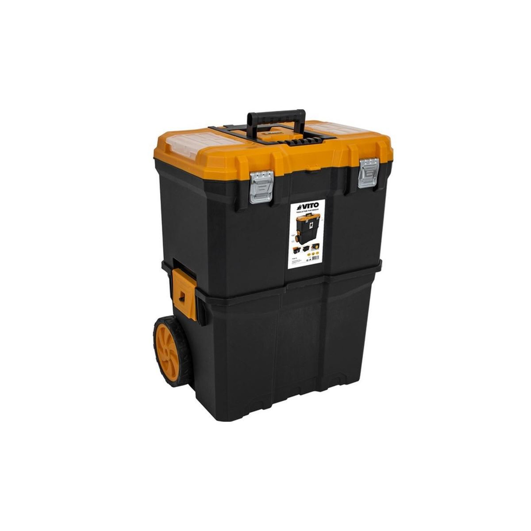 VITO Servante porte outils boite à outils détachable 2 modules charge 20kg servante trolley vito