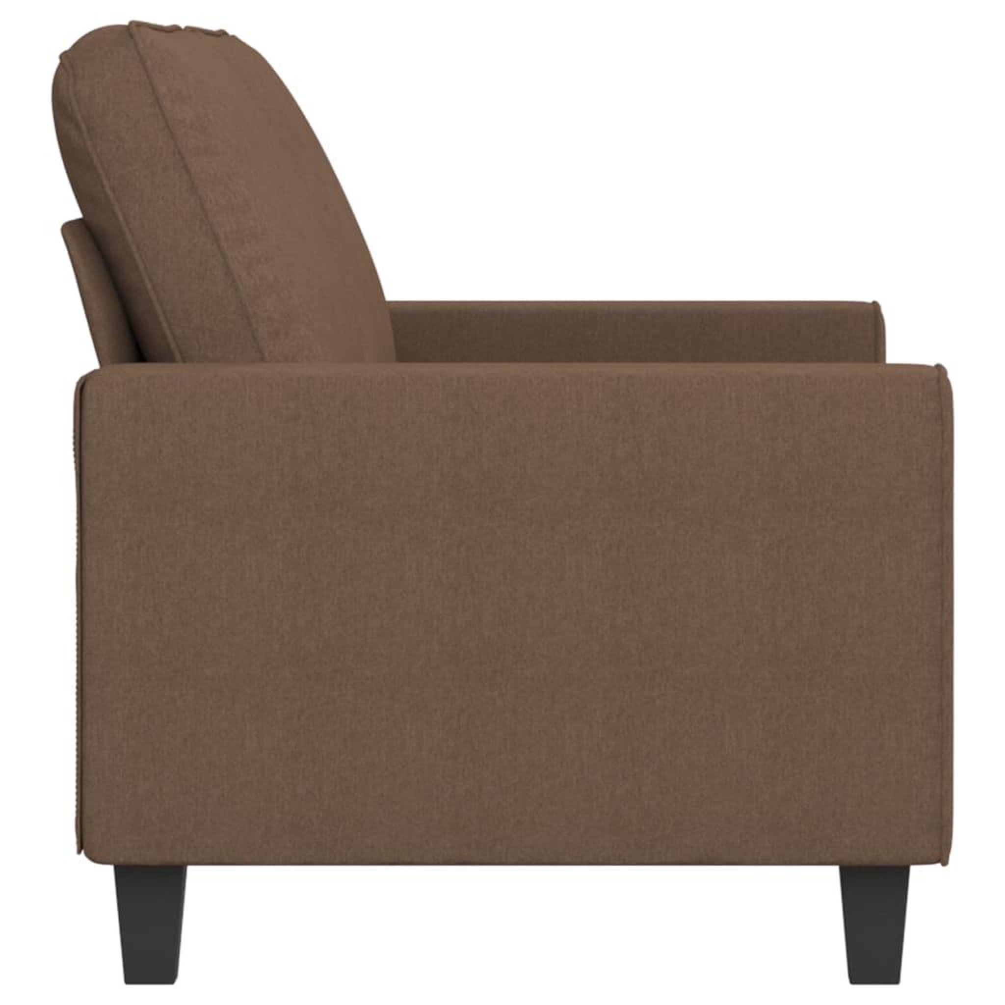 Voir la diapositive 4 : VIDAXL Canape a 2 places Marron 140 cm Tissu