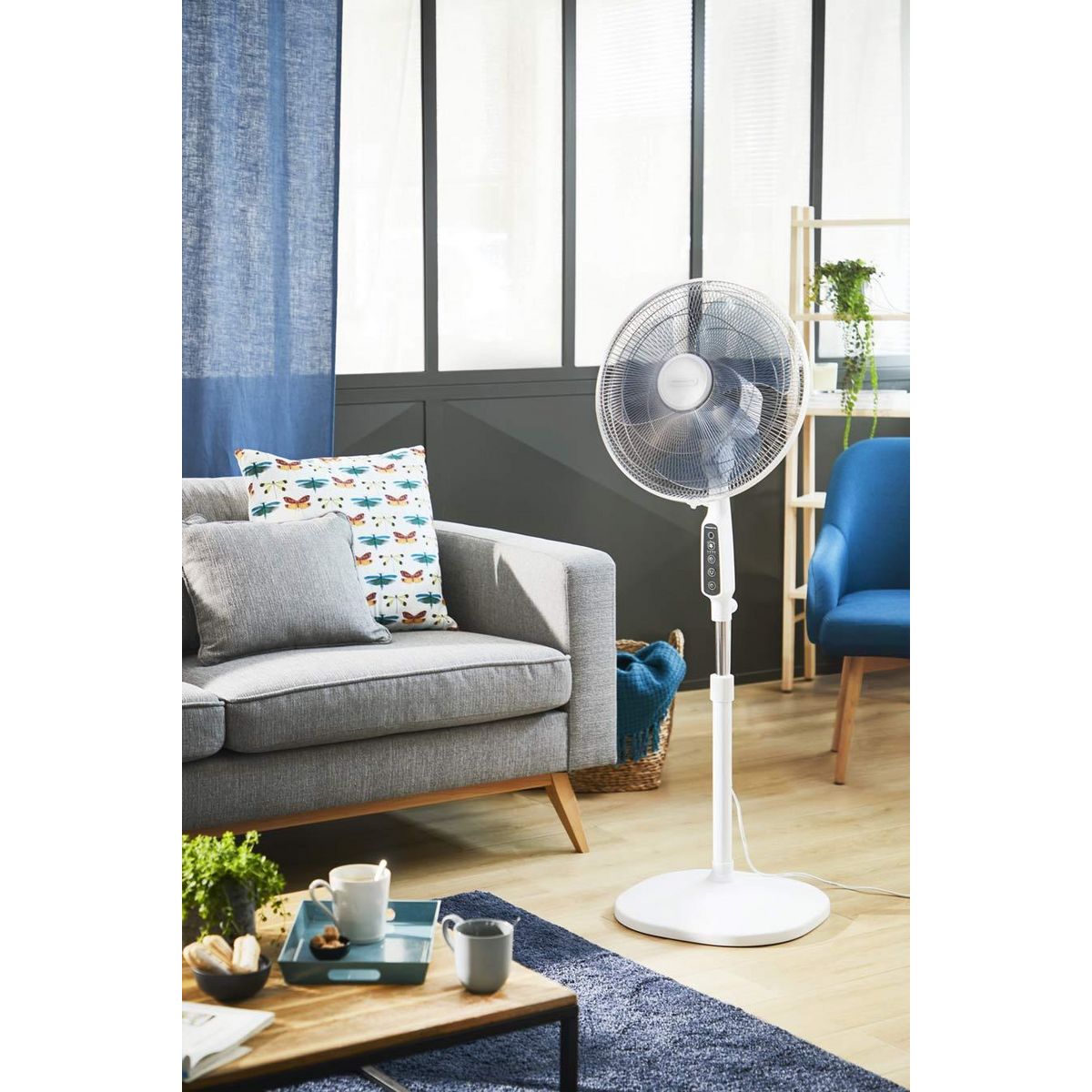 ROWENTA Ventilateur sur pied 3 vitesses 40cm 45w blanc - vu4440f0