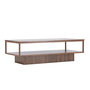 Voir la diapositive 1 : Paris Prix Table Basse Design  Maglehem  130cm Marron