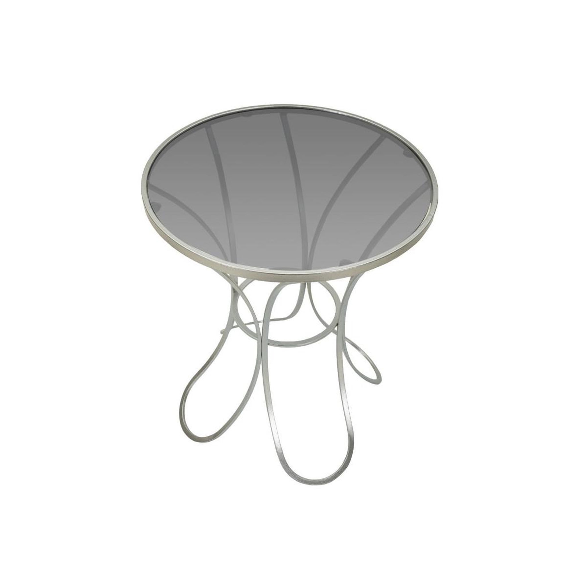 Voir la diapositive 3 : Paris Prix Table d'appoint en métal  trixy  68cm argent