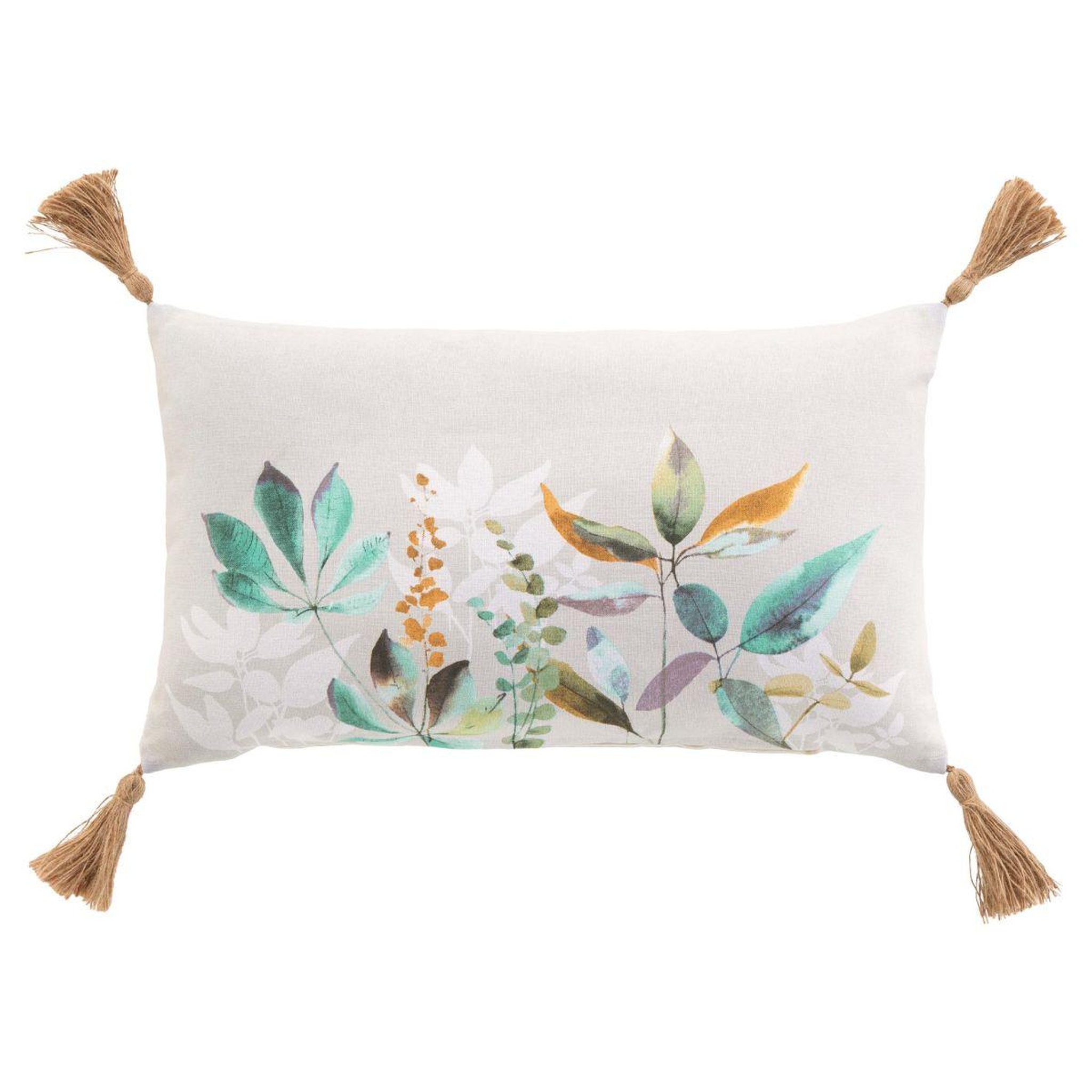 Douceur d'Intérieur Coussin déco à pompons  dilaris  30x50cm multicolore