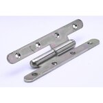 CENTRALE BRICO Paumelle inox pour meuble HETTICH, L.110 x l.55 mm