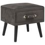 Voir la diapositive 2 : VIDAXL Tables de chevet 2 pcs Gris 40x35x40 cm Velours