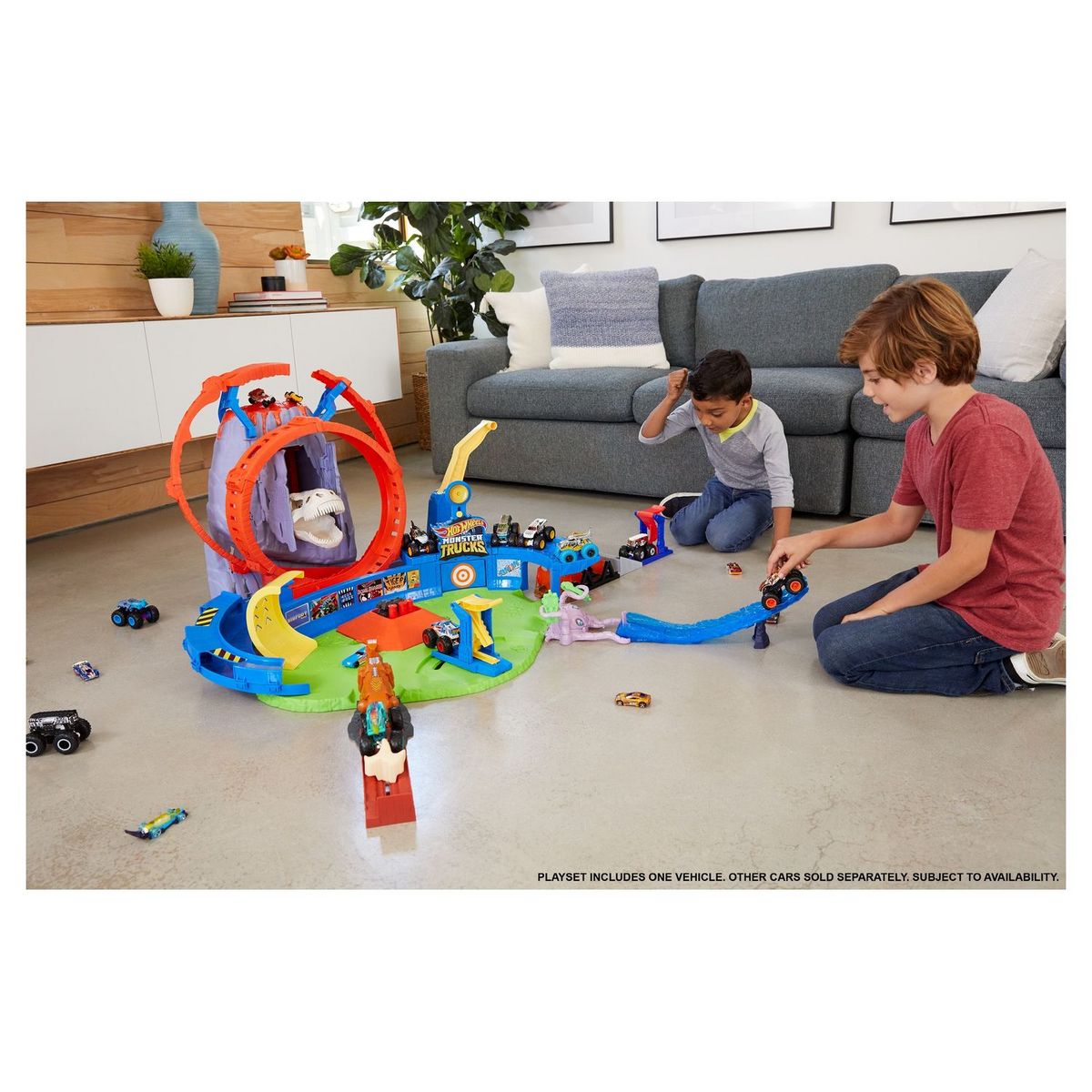 MATTEL HOT WHEELS MONSTER TRUCKS - L'arène du volcan