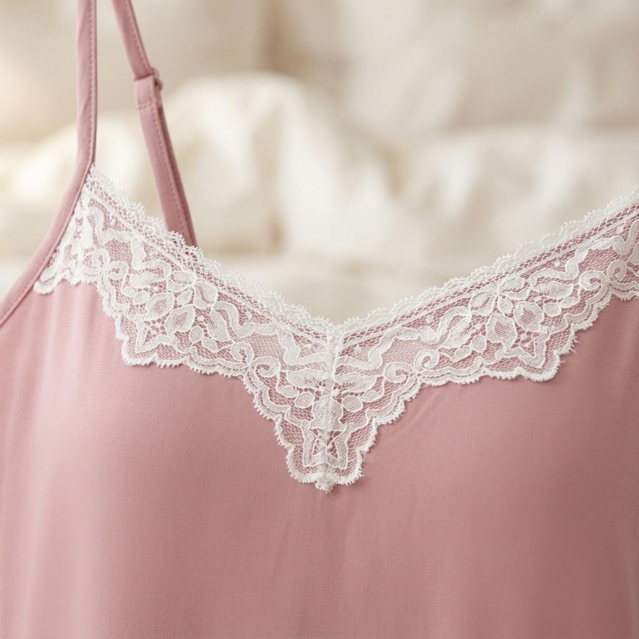Voir la diapositive 3 : OZABI OZABI Nuisette et Kimono Femme 2 Pièces Viscose Dentelle Florale Ceinture
