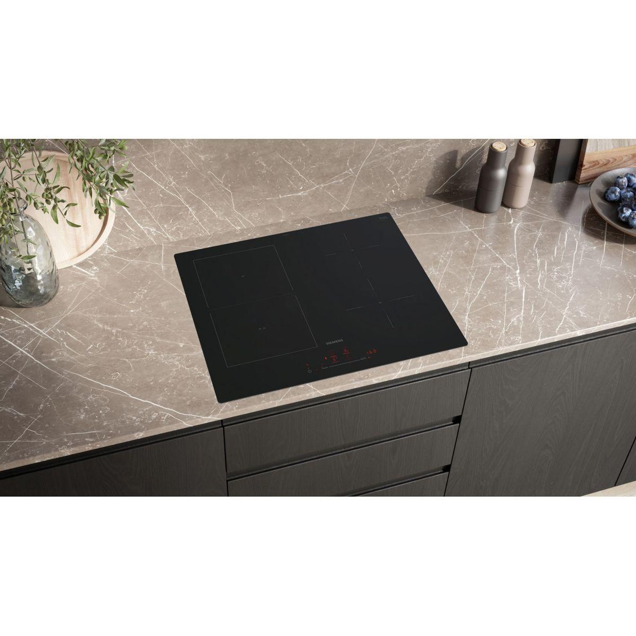 Voir la diapositive 3 : Siemens Plaque induction ed61ahsc1e noir mat