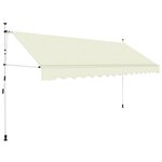 VIDAXL Auvent manuel retractable 350 cm Creme