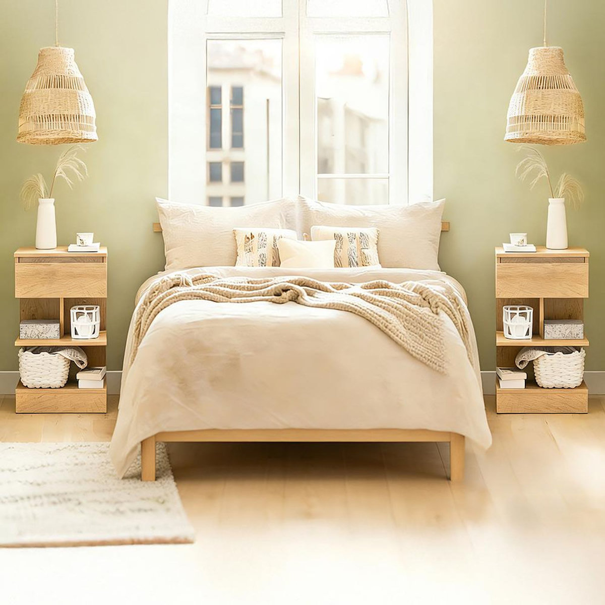 SOBUY SoBuy - Lot De 2 Tables De Chevet à 1 tiroir - Moderne - FBT49X2