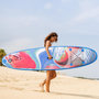 Voir la diapositive 2 : OUTSUNNY Stand up paddle gonflable surf planche de paddle pour adulte dim. 320L x 76l x 15H cm nombreux accessoires fournis PVC bleu rouge