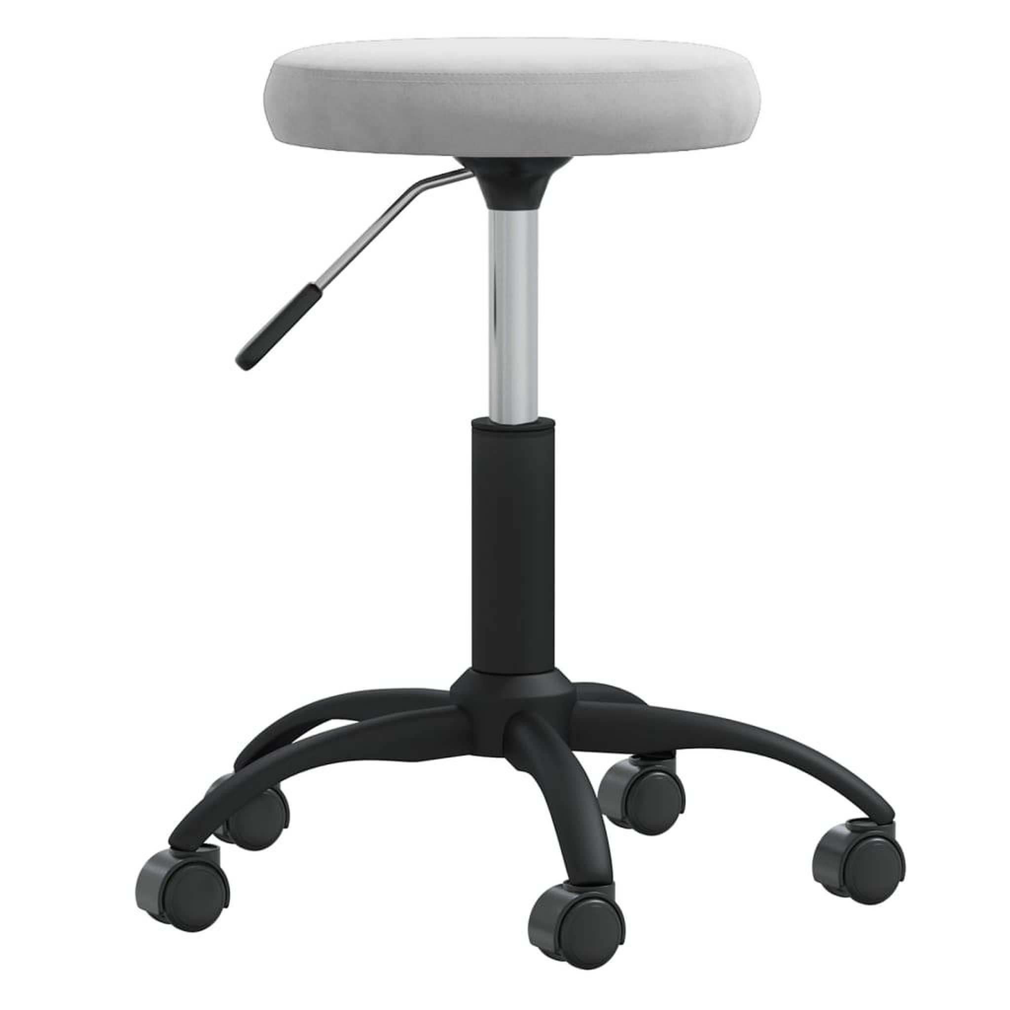Voir la diapositive 2 : VIDAXL Chaise pivotante de bureau Gris clair Velours