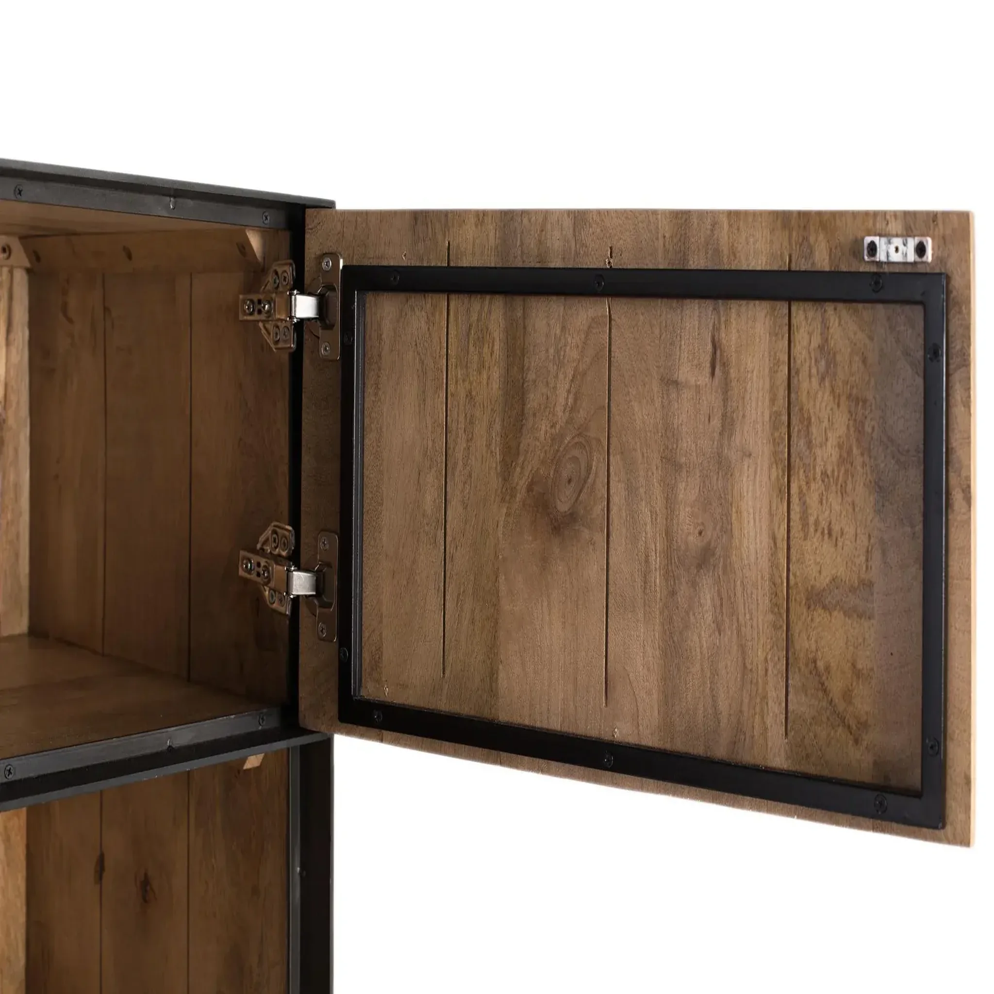 Voir la diapositive 3 : GINER Y COLOMER SL Buffet en bois de manguier 90cm style industriel moderne