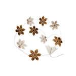 ATMOSPHERA Guirlande LED  10 Fleurs  23cm Or