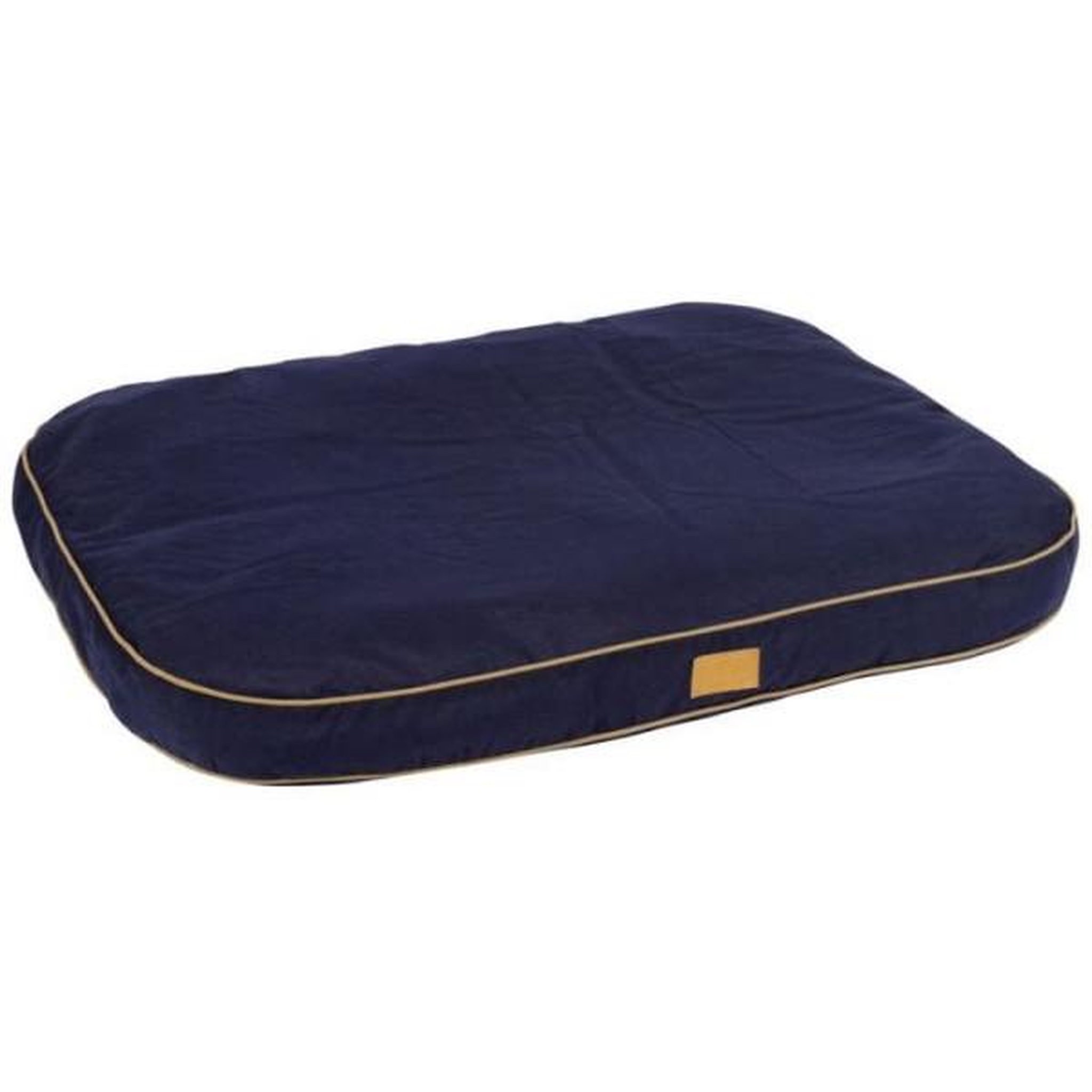 Voir la diapositive 2 : KERBL Coussin - KERBL - Jerome - 100 x 70 x 11 cm - Bleu foncé et cognac