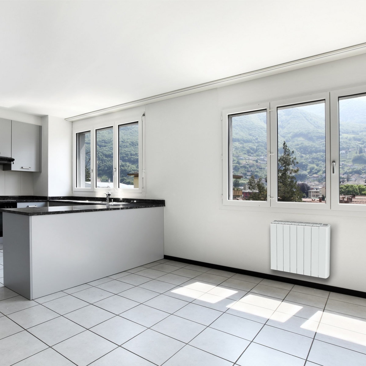 CARRERA Radiateur électrique à inertie pierre 1000W - Nelia