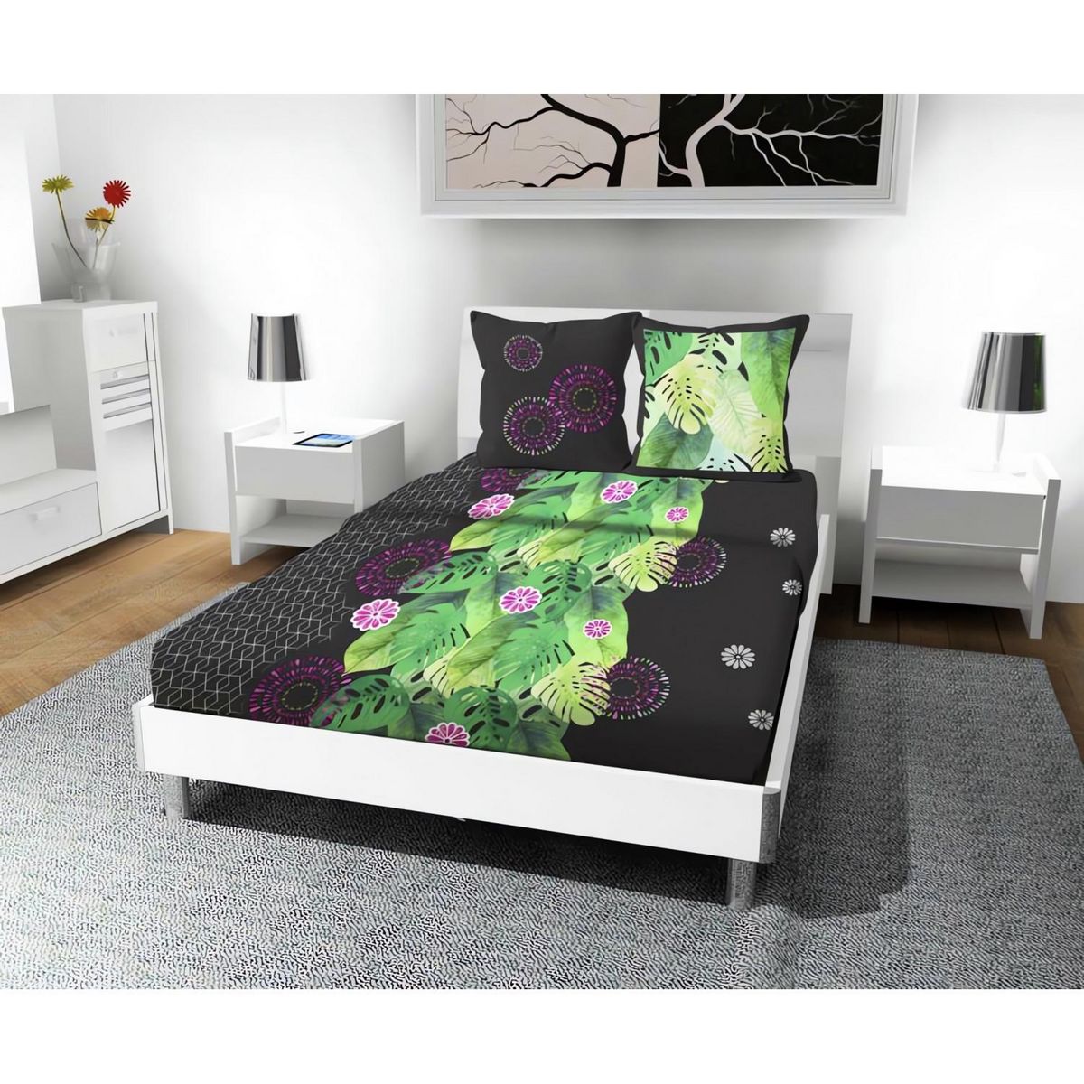 SOLEIL D'OCRE Parure de draps en coton 57 Fils TAHITI, par Soleil d'ocre