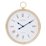 Paris Prix Horloge Murale en Rotin  Kyr  48cm Blanc