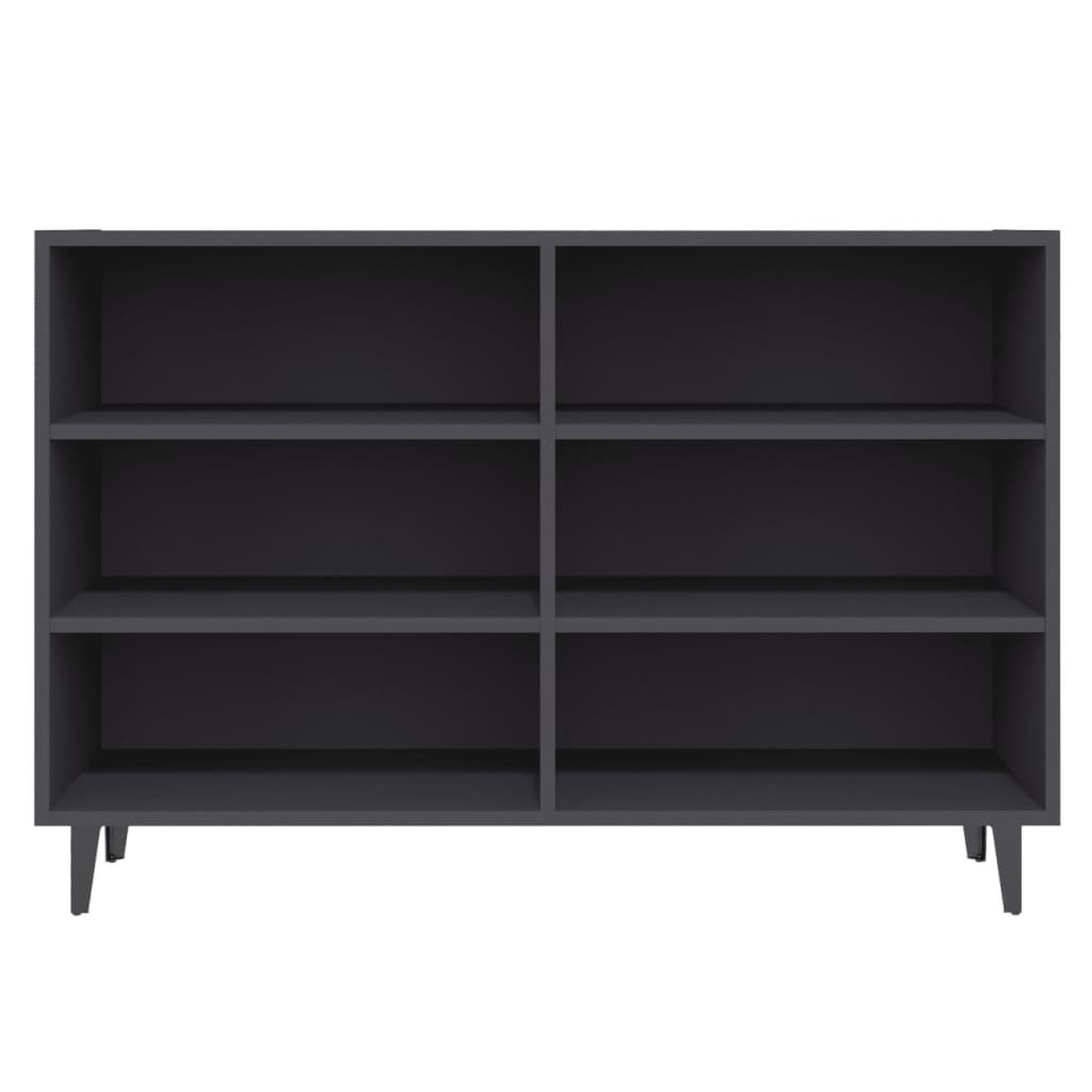Voir la diapositive 4 : VIDAXL Buffet gris 103,5x35x70 cm bois d'ingenierie