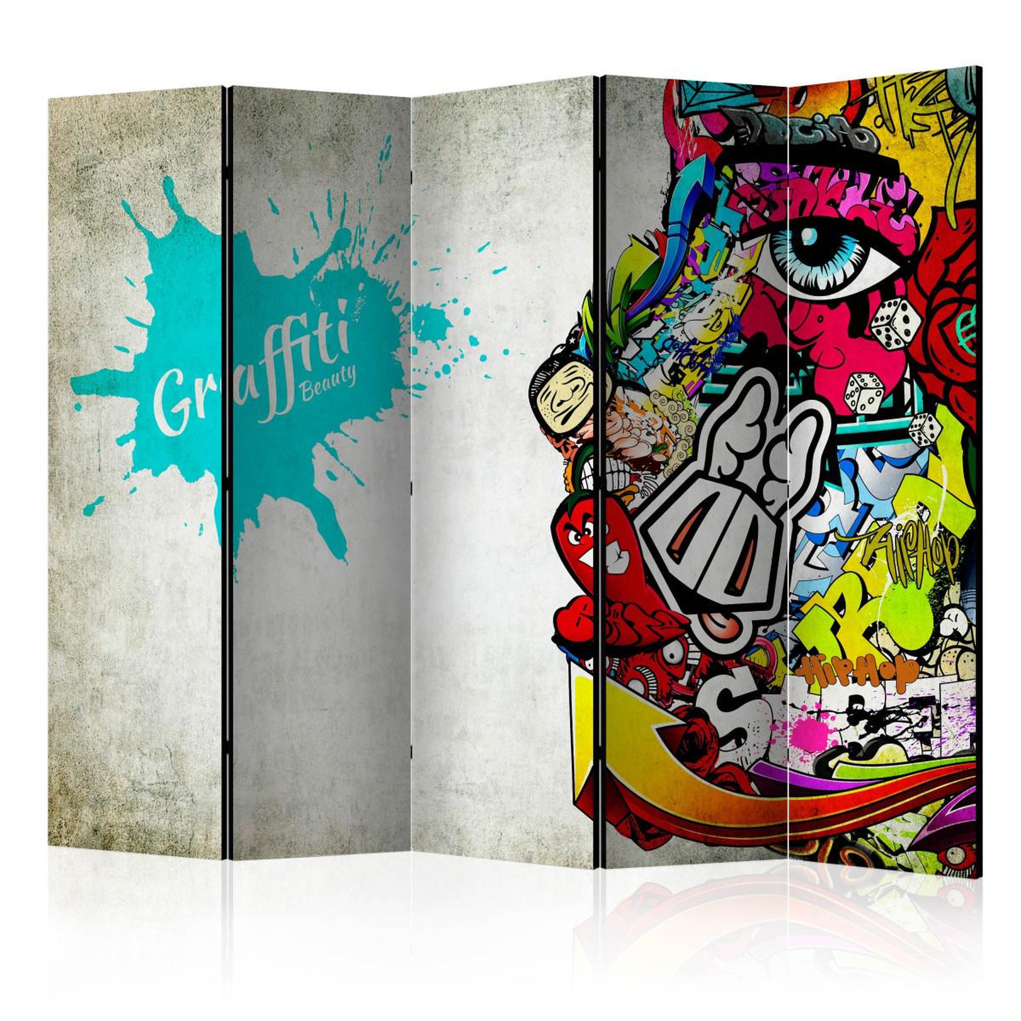 Paris Prix Paravent 5 volets  graffiti beauty ii  172x225cm
