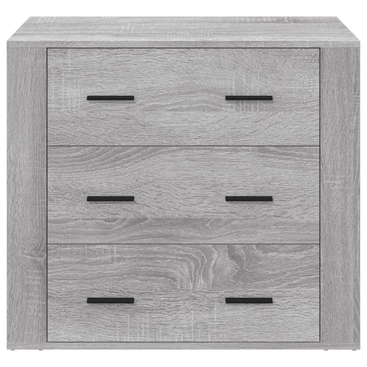 VIDAXL Buffet Sonoma gris 80x33x70 cm Bois d'ingenierie