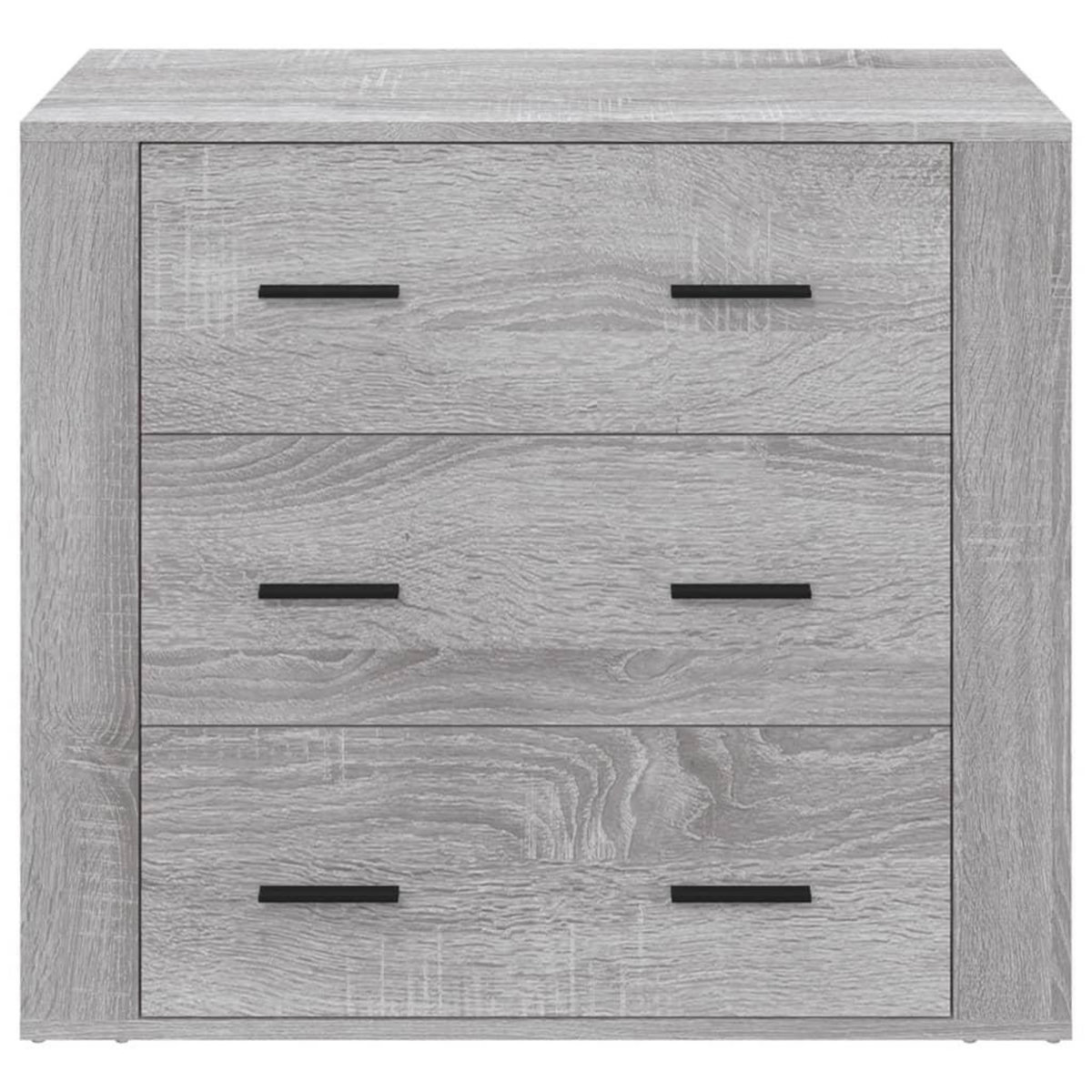 VIDAXL Buffet Sonoma gris 80x33x70 cm Bois d'ingenierie