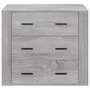 Voir la diapositive 3 : VIDAXL Buffet Sonoma gris 80x33x70 cm Bois d'ingenierie
