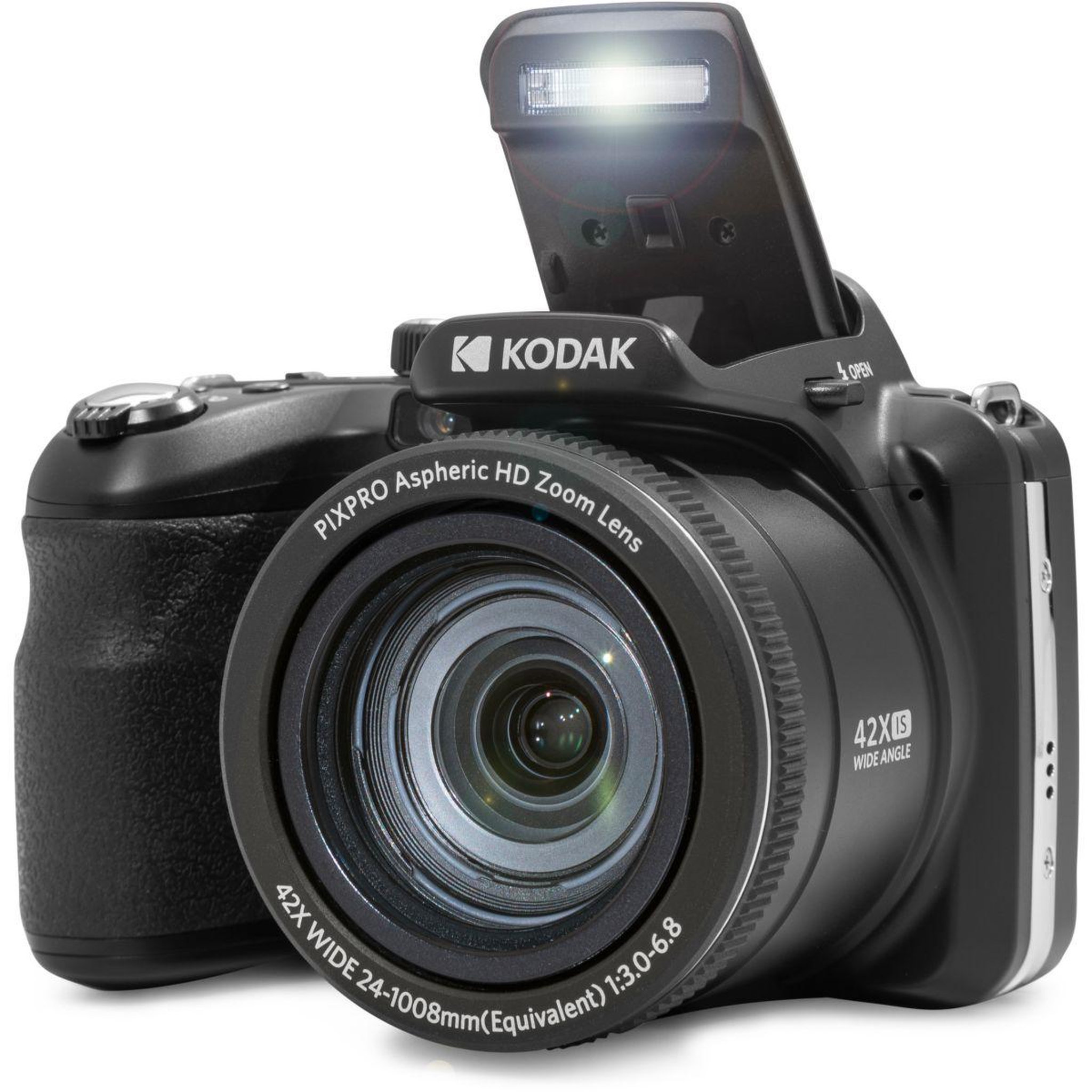 Voir la diapositive 3 : Kodak Appareil photo Bridge AZ425 Black + 1 Batterie + Etui