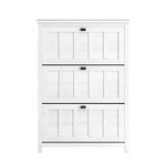 SOBUY SoBuy - Meuble À Chaussures 3 portes - Blanc - 80x30x111cm - Nordique - FSR162-W