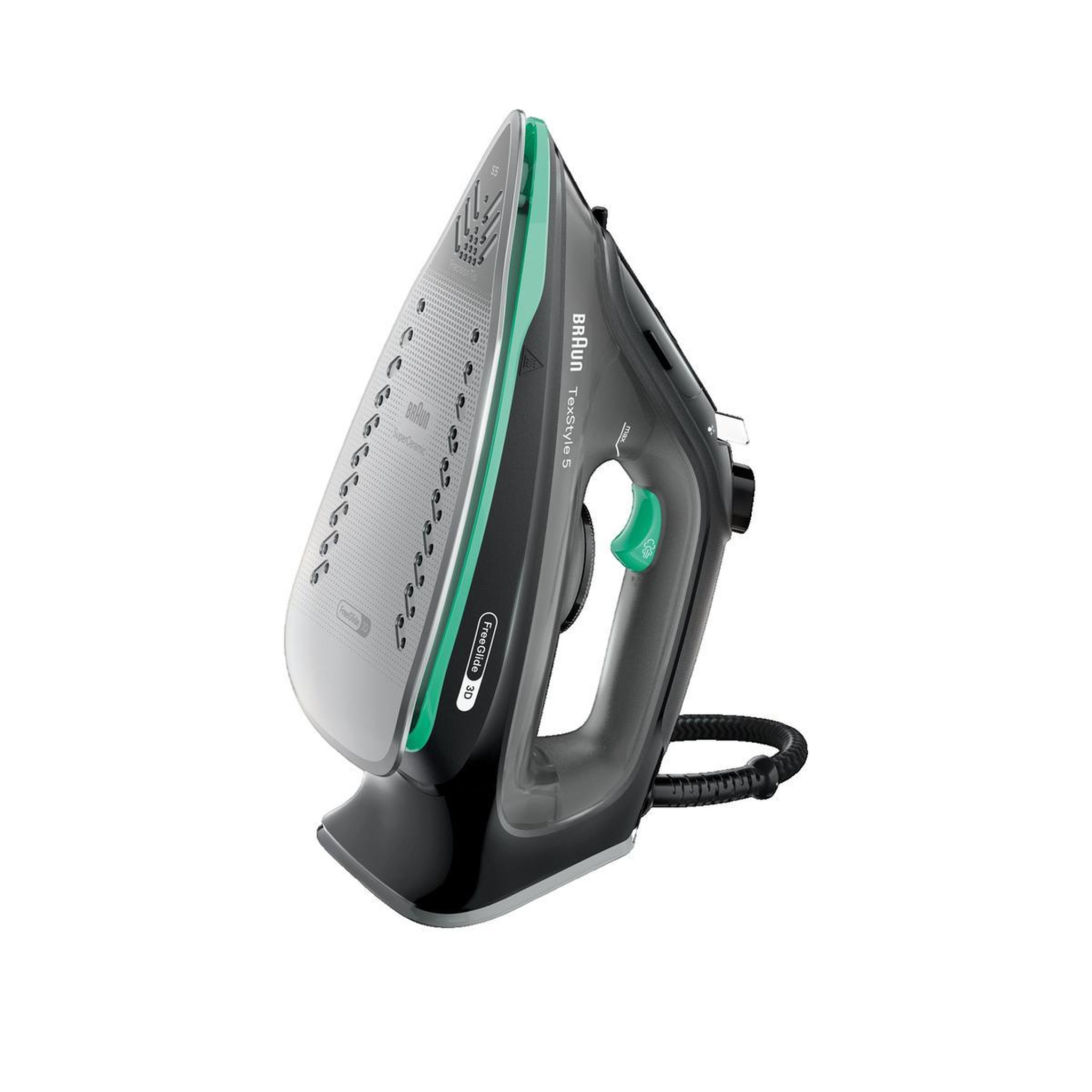 Voir la diapositive 3 : BRAUN Fer à repasser Braun TexStyle 5 SI 5277 semelle céramique