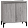 Voir la diapositive 2 : VIDAXL Meuble d'evier sonoma gris 58x33x60 cm bois d'ingenierie