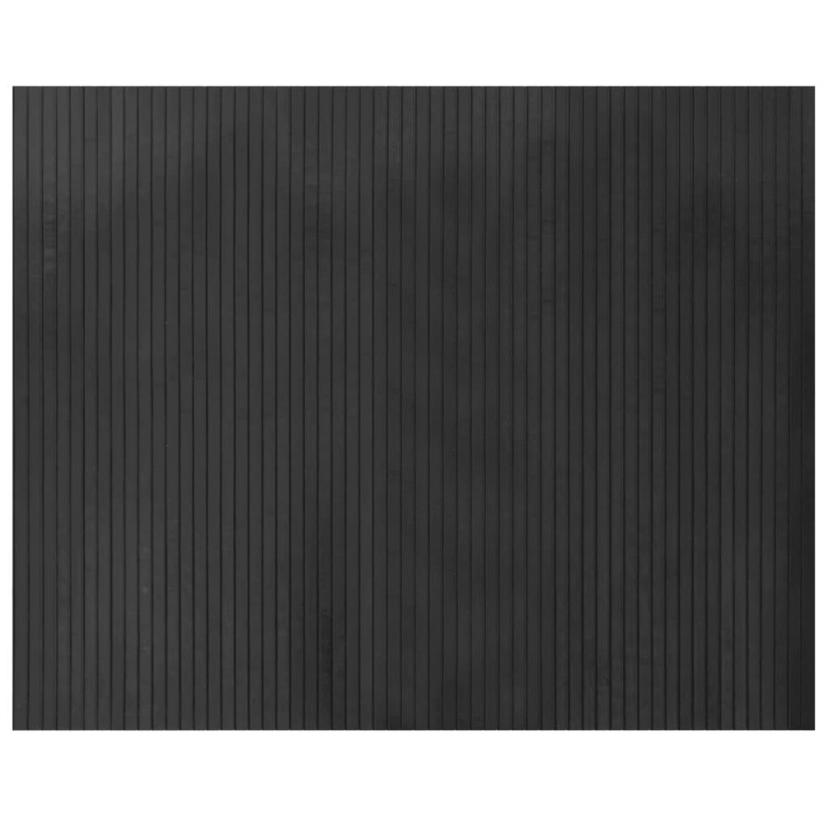 VIDAXL Tapis rectangulaire gris 80x100 cm bambou