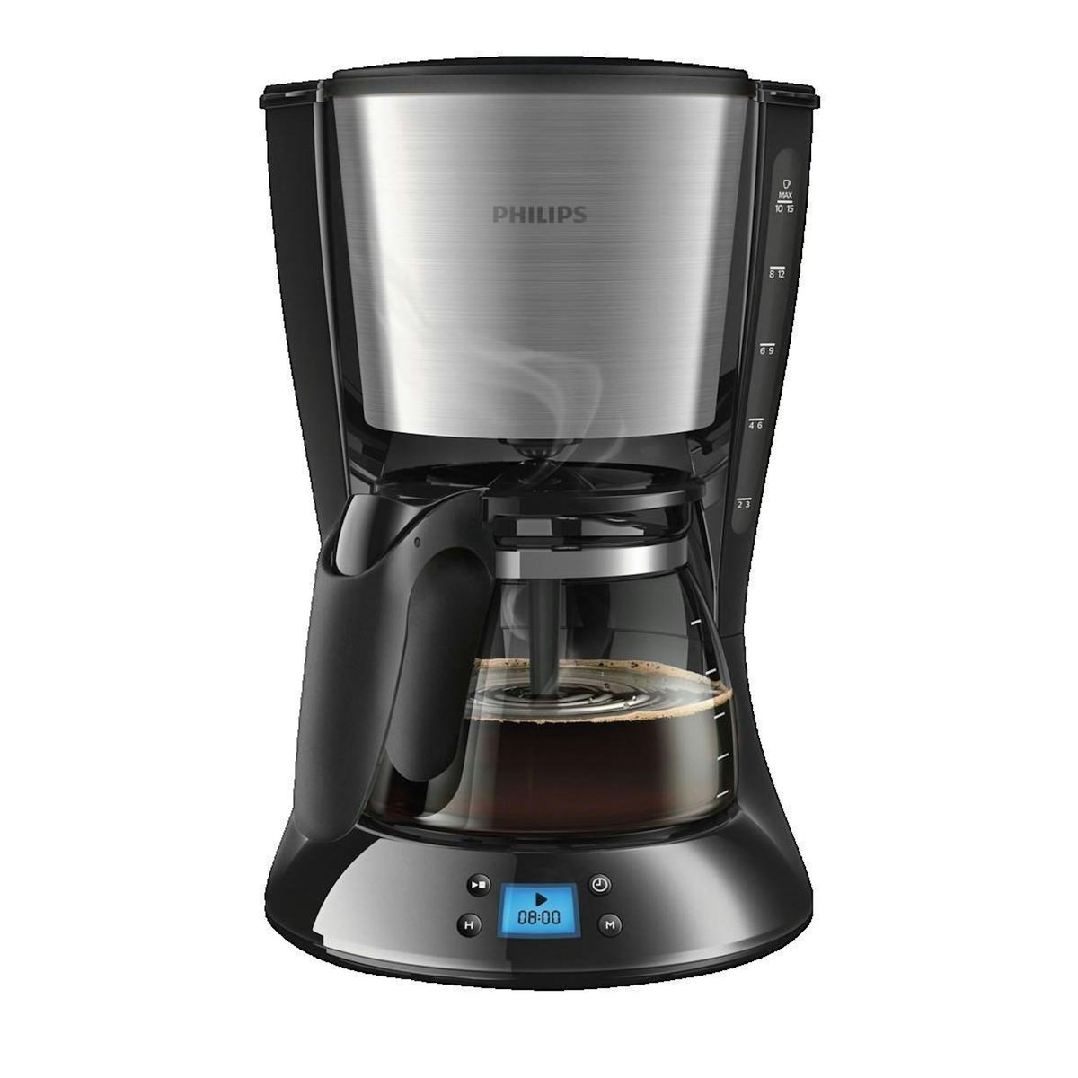 Philips Cafetière Philips AromaSwirl 1,2 L Noir Métallique
