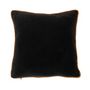 Voir la diapositive 1 : Paris Prix Coussin Déco en Velours  Java  40x40cm Noir