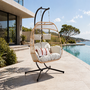 Voir la diapositive 2 : CONCEPT USINE Fauteuil suspendu 2 places effet rotin FARO