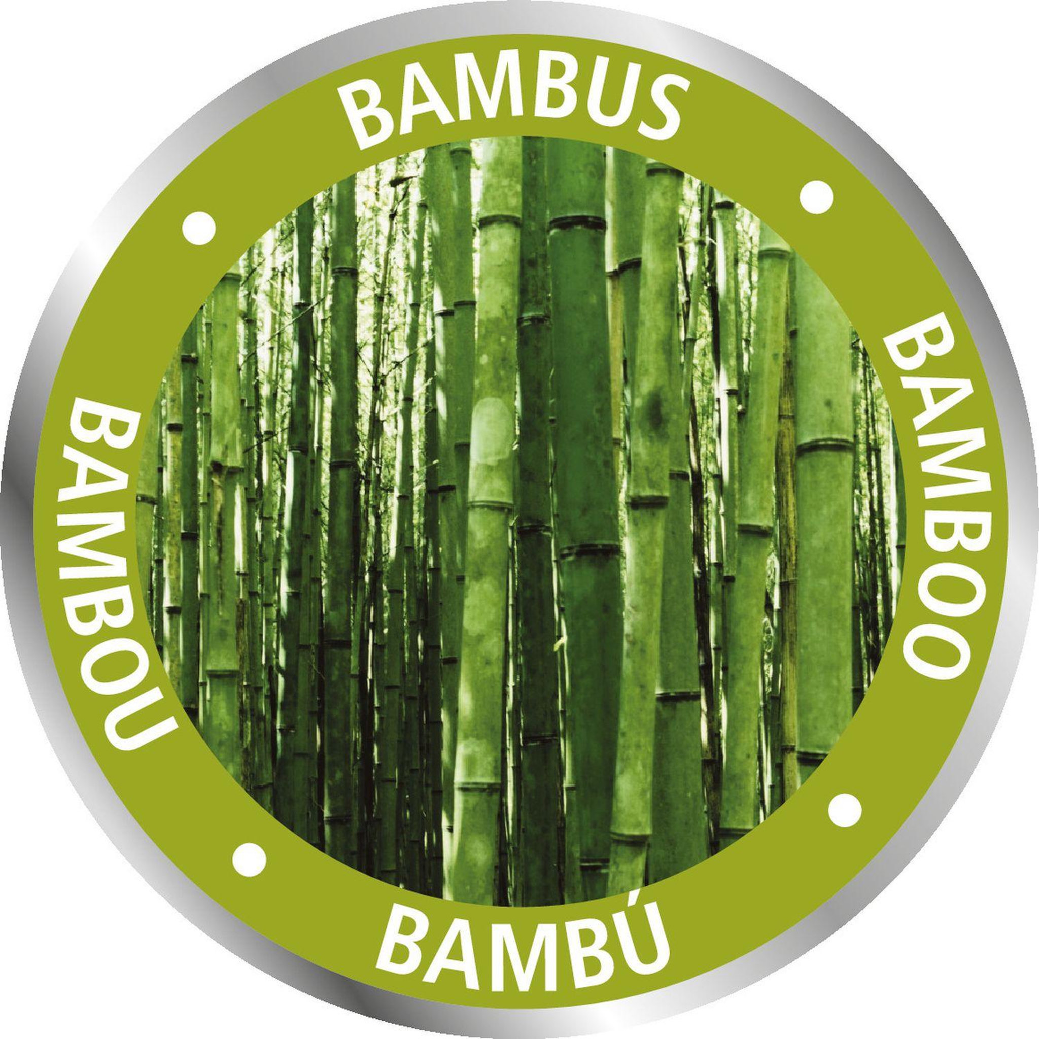 Voir la diapositive 3 : Wenko Etagère de salle de bain en bambou 3 tiroirs - h. 96 cm - gris