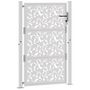 Voir la diapositive 3 : VIDAXL Porte de jardin acier resistant aux intemperies design feuilles
